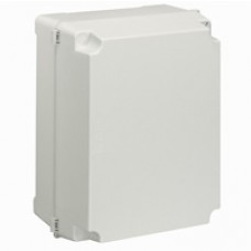 Boîtier industriel plastique - IP55 IK08 - RAL 7035 - 359x265x154 - couv opaque