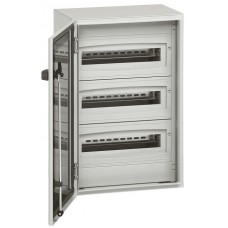 Coffret métal Atlantic - IP66 IK10 - RAL 7035 - 600x400x250 - porte vitrée