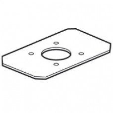 Plaque de renfort percée pour suspension -pour pupitre de commande Atlantic axis