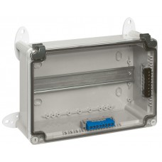 Boîtier industriel plastique - IP55 IK07 - RAL 7035 - 270x170x86 - couv transp