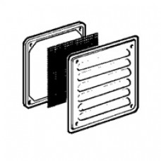 Ouïe d'aération métal - IP32 IK10 - RAL 7032 - 138 x 138 mm