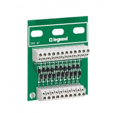 Module test lampes - 10 sorties - fixation sur porte/plaque
