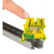 Bloc jonction Viking 3 - pour cond de protect pied métal - rail sym - pas 5