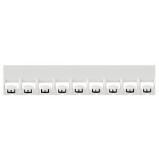 Réglette Mémocab - l 2,3 mm - écriture noire sur fond blanc - lettre majuscule E