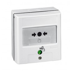 Coffret de sécurité - déclencheur à membrane déformable et 2 voyants - saillie