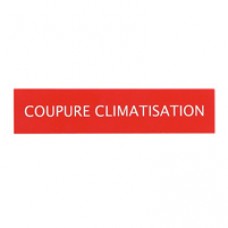 Etiquette autocollante ''coupure climatisation'' pour réf. 380 04/06/26/71/73