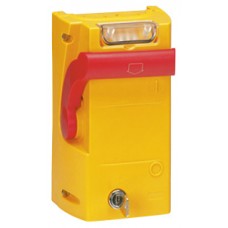 Coffret de sécurité à manette - pour coupure d'urgence - signalisation 48 V=