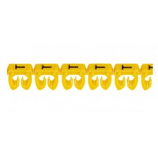 Repère CAB 3 pour filerie 4 à 6 mm² - lettre majuscule T