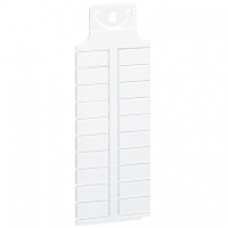Repère vierge adhésif - pour Logicab 2 - 17,5x8 mm - blanc