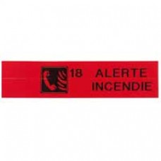 Ruban pour imprimante portable - vinyle - L 5,5 m - l 19 mm - rouge