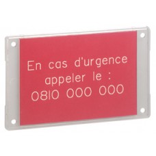 Repère signalétique adhésive - pour Logicab 2 - plaque firme 99x59 mm