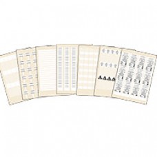 Etiq repérage imprim laser pour fils, câbles et cordons Ø17 maxi - 25x24 mm