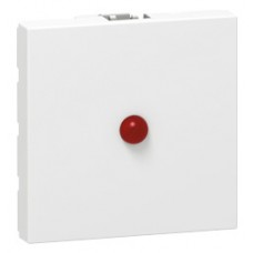 Indicateur d'action Mosaic - pour détecteurs alarme type 1 - 2 modules - blanc