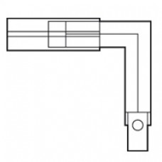 Coude horizontal - Type B - canalisation préfabriquée MR 1000 A