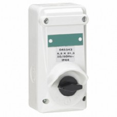 Interrupteur ML - 10 A - IP 44 - 250 V~ - Bipolaire avec coupe circuit - plast