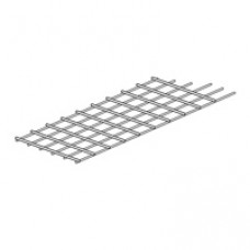 Grille guide-câbles plate - larg. 250 mm - pour baie 42 U - LCS²