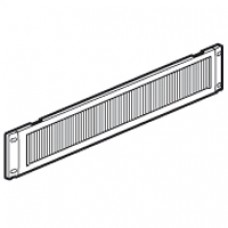 Panneau passe-fils 19'' - 2 U - avec balais - montage sur baies LCS² - métal