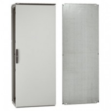 Armoire Altis assemblable métal - IP55 IK10 - RAL 7035 - 1800x1000x600 + plaque