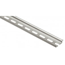 Rail symétrique avec oblongs à couper prof. 7,5 mm - L. 2 m