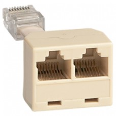Doubleur RJ45 - ECO - gestion d'éclairage Mosaic