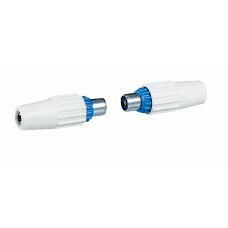 Fiche TV coaxiale normalisée - mâle Ø9,52 mm