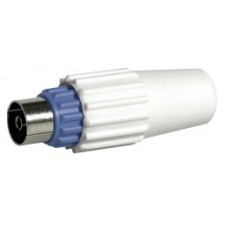 Fiche TV coaxiale normalisée - femelle Ø9,52 mm