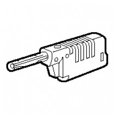 Fiche banane - Ø4 mm - 16 A - 33 V= - 70 V~ - jaune
