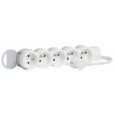 Rallonge multiprise standard - 5x2P+T - cordon 1,5 m