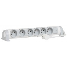 Rallonge multiprise confort - bloc de prises rotatif - 6x2P+T - cordon 3 m