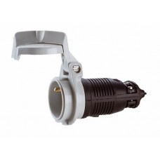 Prolongateur ML - 2P+T - 16 A - caoutchouc - sortie dte - câble rond Ø13 - noir
