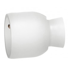Prolongateur 2P+T - 16 A - platique - sortie droite - blanc