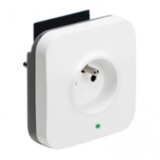 Prise protégée - 2P+T + 2 X USB + support tél - avec parafoudre - enrouleur 1 M