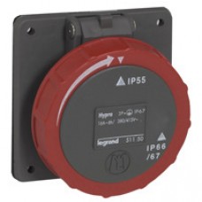Socle tableau entraxe unifié Hypra -IP66/67-55- 16 A -380/415 V~ - 3P+N+T -plast