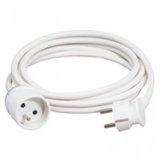 Rallonge domestique - 2P+T - 16 A - 10 m - blanc