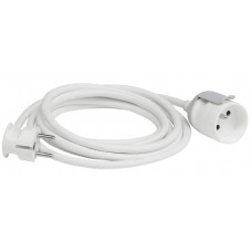 Rallonge domestique - 2P+T - 16 A - système accrochage et suspension - 5m -blanc