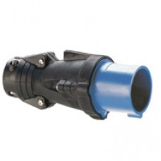 Fiche droite Hypra - IP44 - 16 A - 200/250 V~ - 3P+N+T - caoutchouc