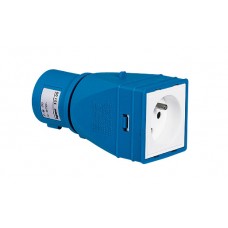 Adaptateur industriel / domestique - 2P+T - 16 A - livré monté