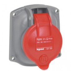 Socle tableau Hypra -IP44- 16 A - 380/415 V~ - 3P+N+T - plast - rempl M-L 16A