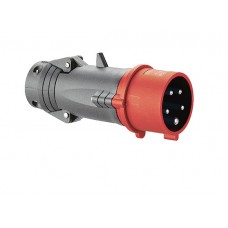 Fiche droite Hypra - IP44 - 16 A - 380/415 V~ - 3P+N+T - plast