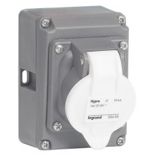 Socle tableau Hypra - IP44 - TBT 16 A - 20/50 V= - 2P - plast