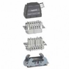Kit connect multipôles Hypra - 16 A - 500 V - 10P+T - encastré sortie latérale
