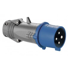 Fiche droite Hypra - IP44 - 32 A - 200/250 V~ - 3P+T - plast