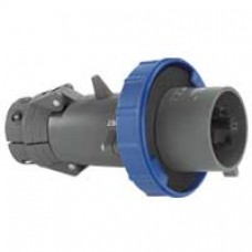 Fiche droite Hypra - IP66/67-55 - 16 A - 200/250 V~ - 2P+T - plast