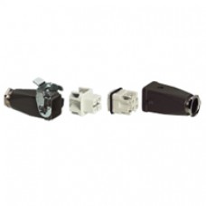 Kit connect multipôles Hypra - 10 A - 250 V - 3P+T - prolongateur - métal
