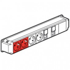 Bloc nourrice - 2x2P+T + 2x2P+T détrompage + 2 RJ45 + 1 module - à câbler