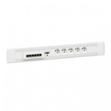 Bloc nourrice - 5X2P+T - avec switch et prise HD 15 + JACK