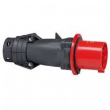 Fiche droite Hypra - IP44 - 63 A - 380/415 V~ - 3P+T - plast