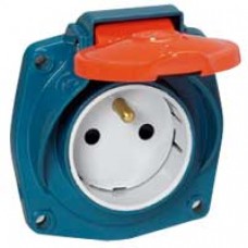 Socle tableau ML - IP44 - 16 A - 200/250 V~ - 2P+T - métal