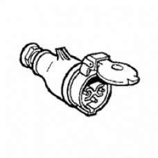 Prise mobile ML - IP44 - 16 A - 24 V~ - 2P - plast - avec presse-étoupe