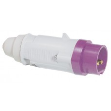 Fiche droite P17 - IP44 - 16 A - 20/25 V~ - 2P - plast